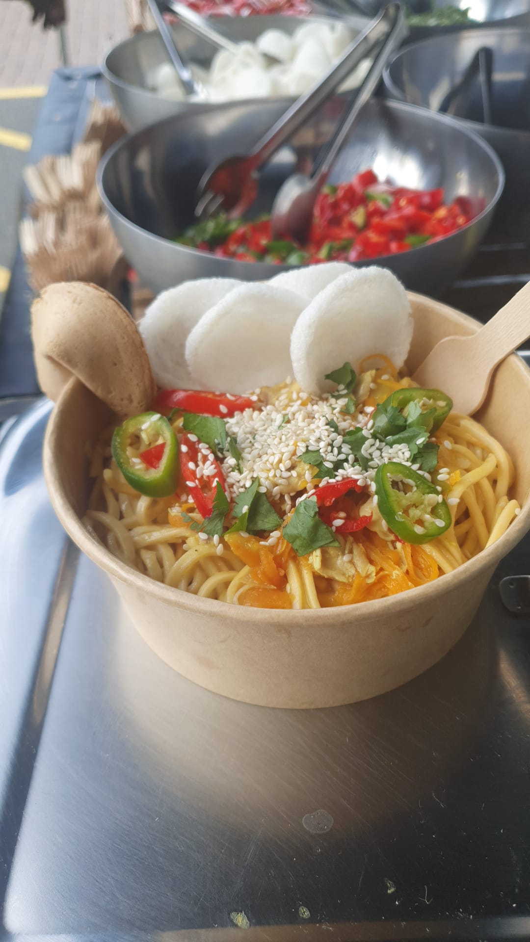 Freshly prepared food bowl