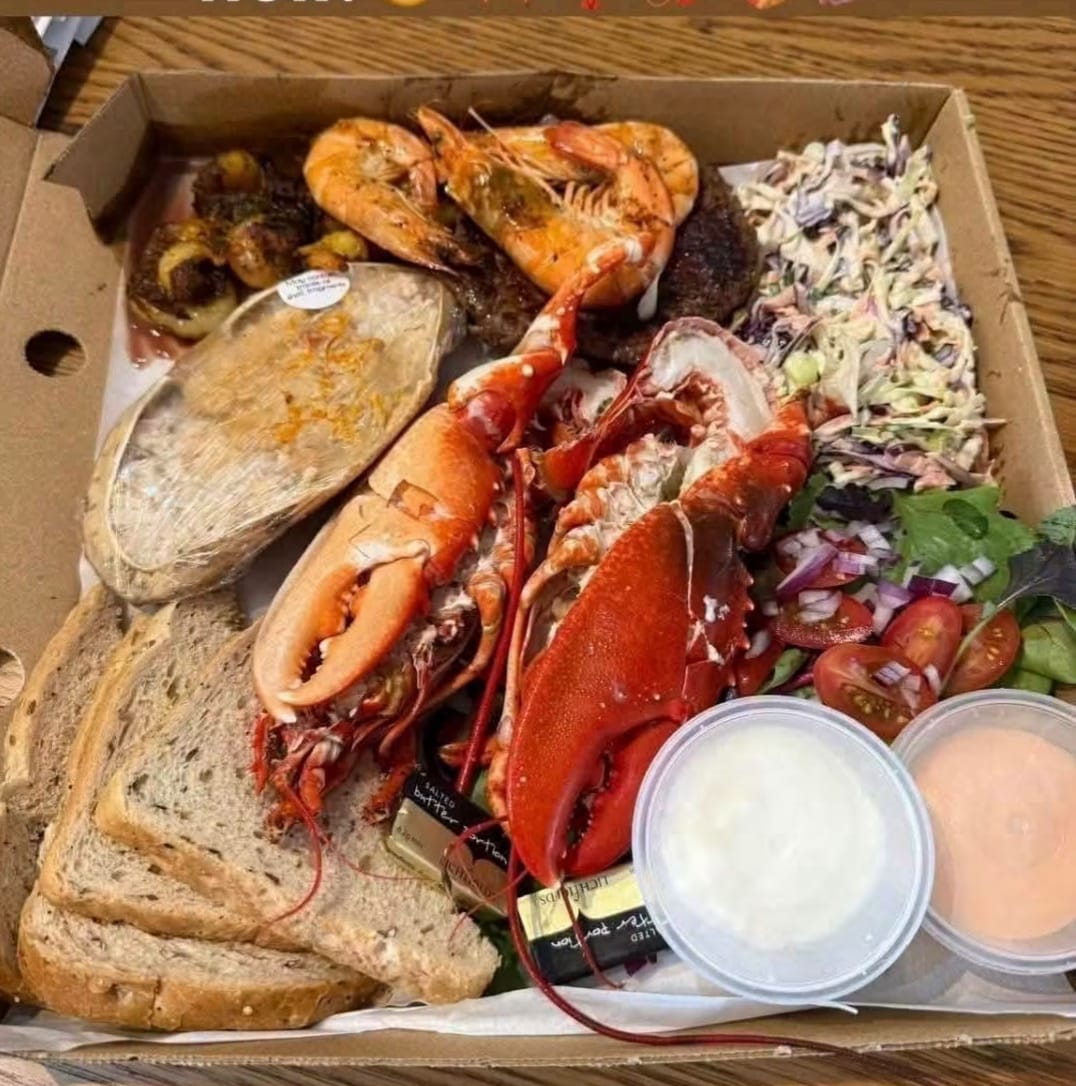 Mixed seafood and sharing platter